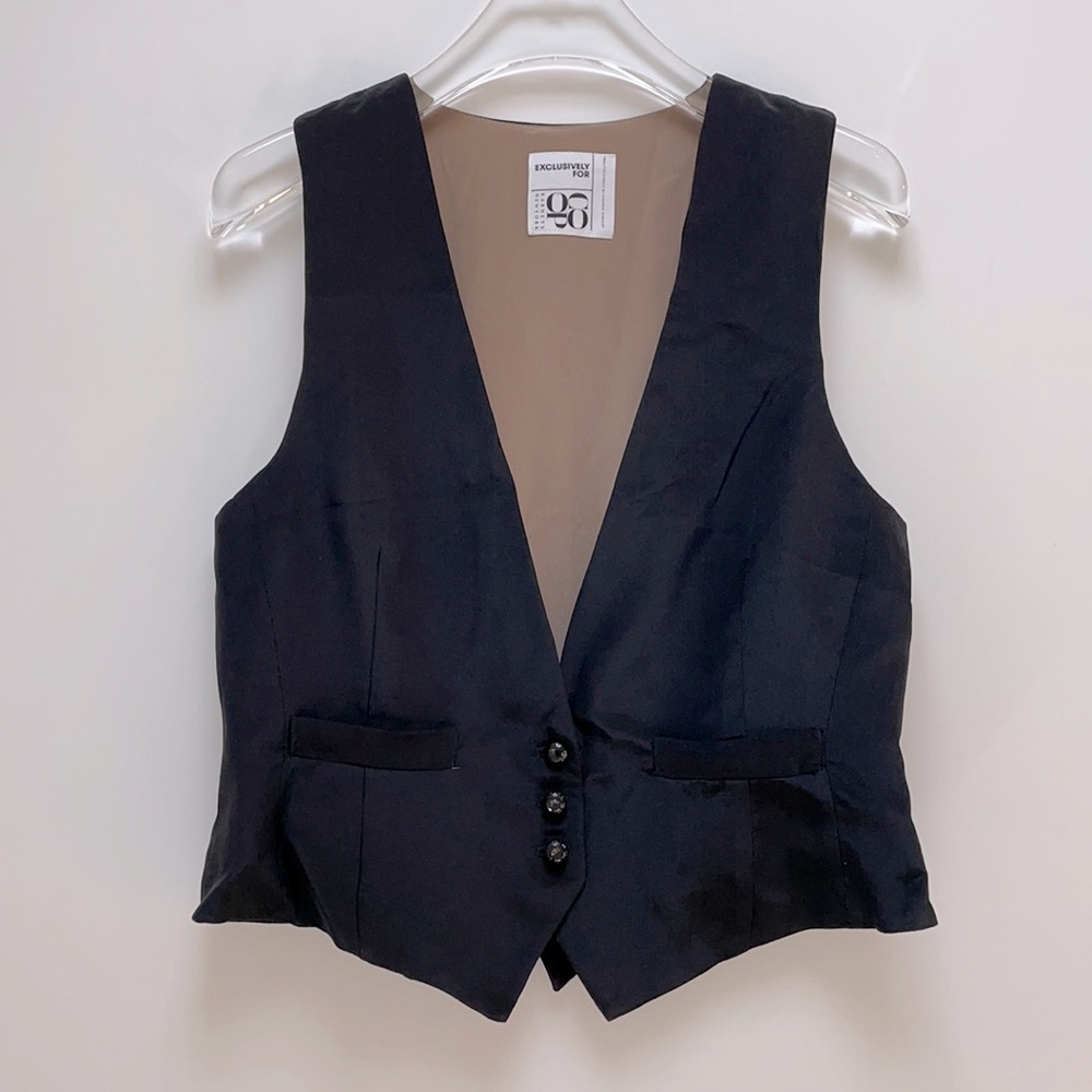 Barney’s New York co op silk vest